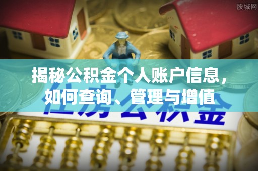 白河揭秘公积金个人账户信息，如何查询、管理与增值