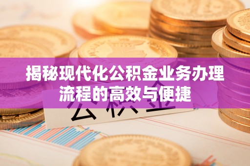 白河揭秘现代化公积金业务办理流程的高效与便捷